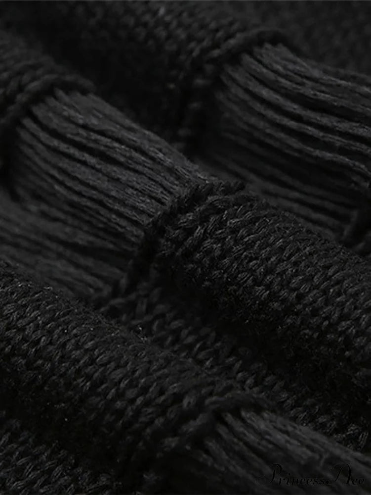 Distressed High Graceful Waist Ripped Jeans