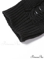 Distressed High Graceful Waist Ripped Jeans