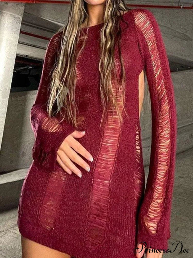 Distressed High Graceful Waist Ripped Jeans