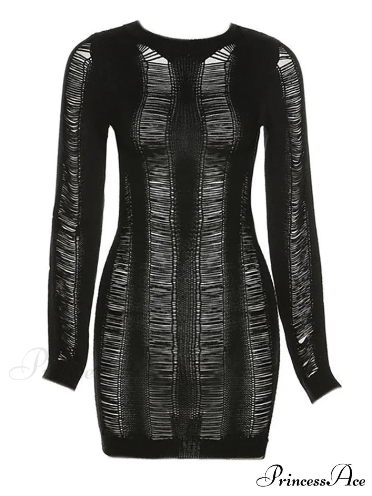 Distressed High Graceful Waist Ripped Jeans