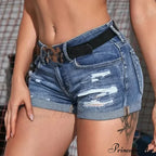 Divided Denim Twisted Hem Short