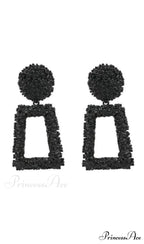 DOOR KNOCKER TEXTURED EARRINGS