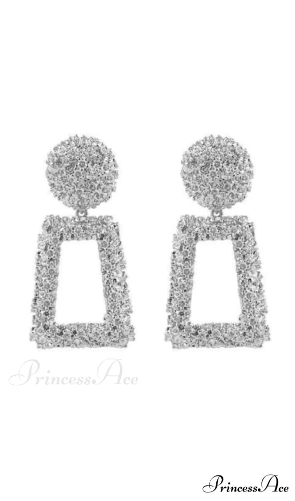 DOOR KNOCKER TEXTURED EARRINGS