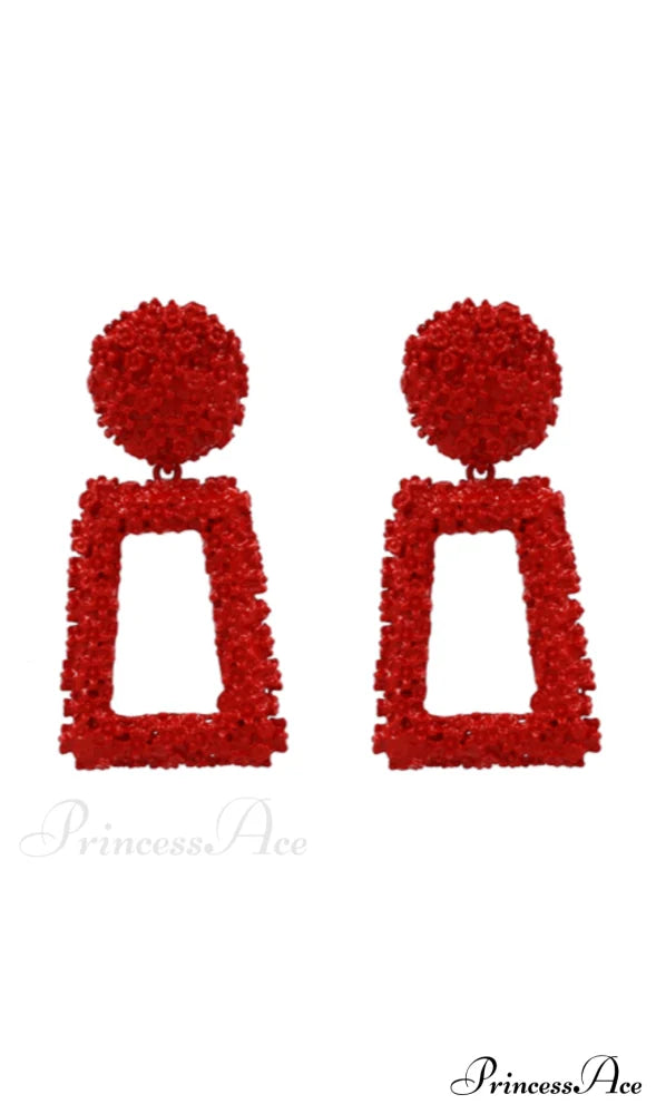 DOOR KNOCKER TEXTURED EARRINGS