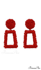 DOOR KNOCKER TEXTURED EARRINGS