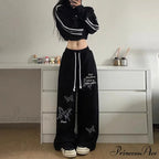 Dopamine Slender High Waist Broad Trousers