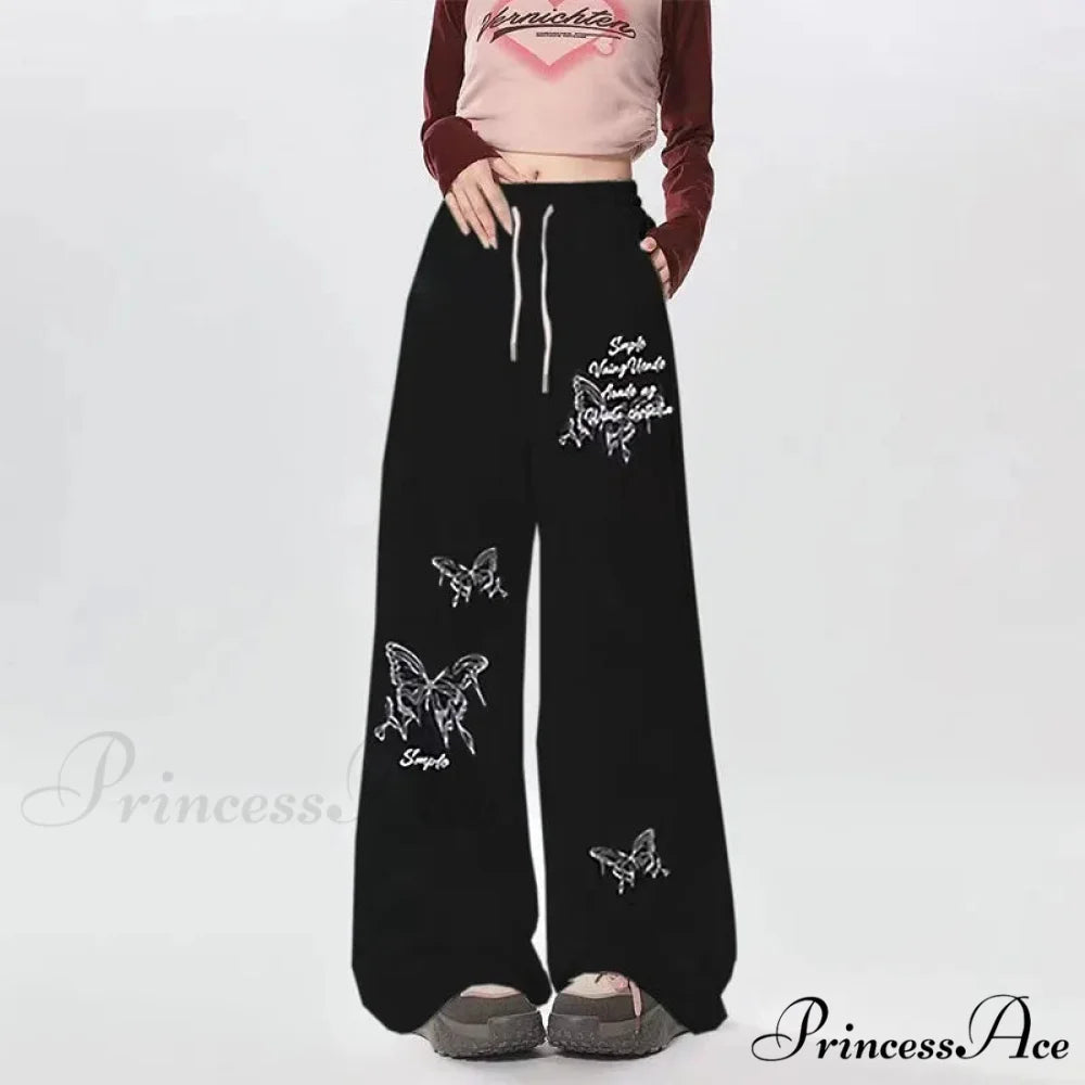 Dopamine Slender High Waist Broad Trousers