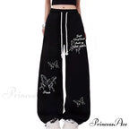 Dopamine Slender High Waist Broad Trousers