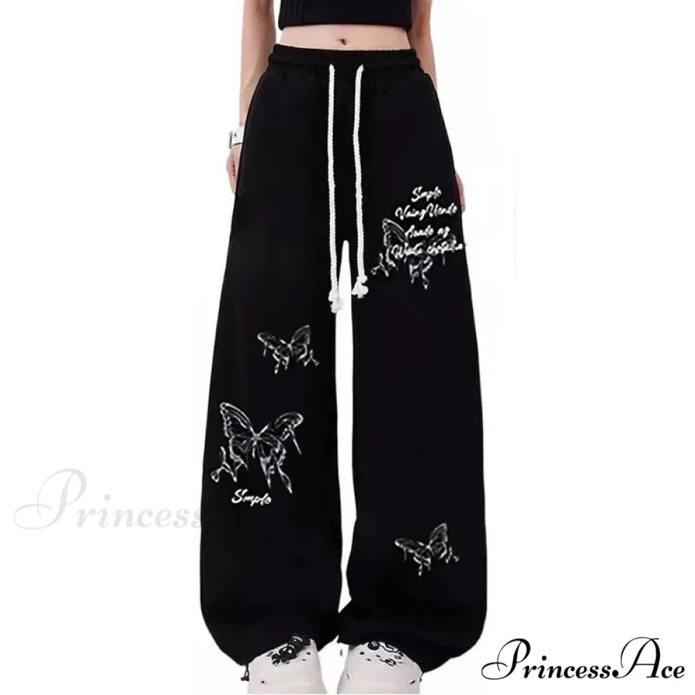 Dopamine Slender High Waist Broad Trousers