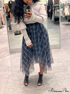 Double Cross Graceful Layers Necklace