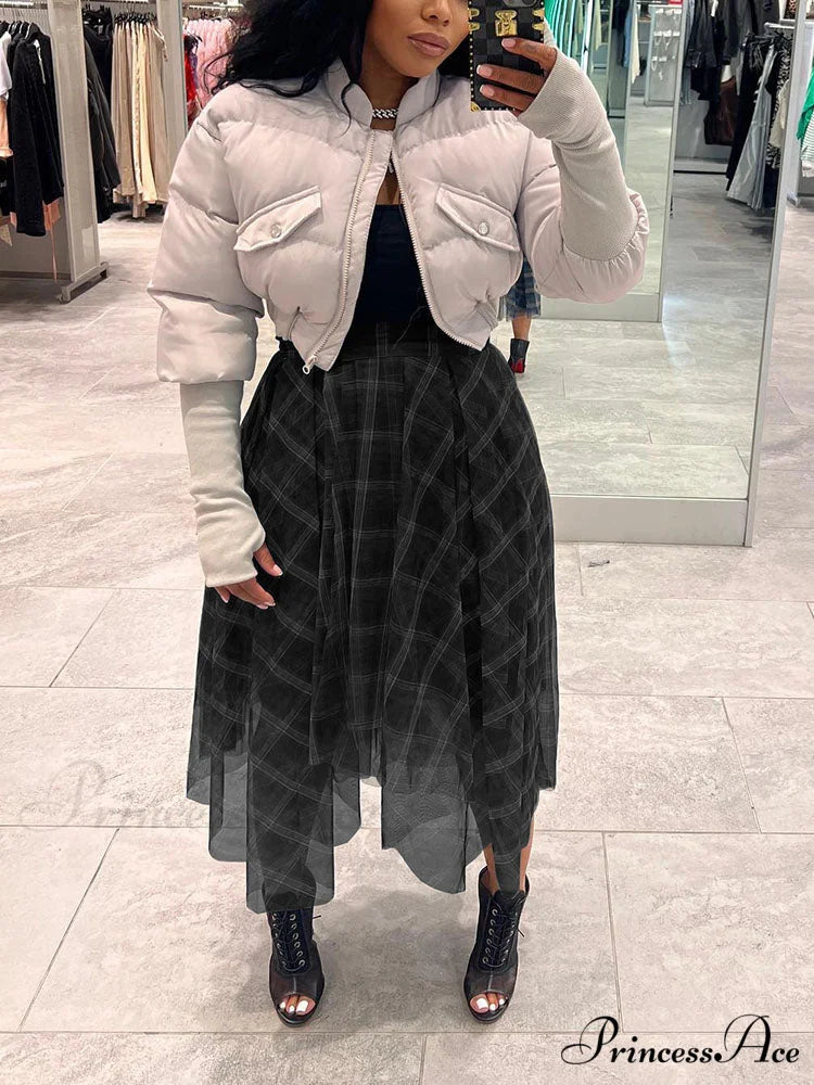 Double Cross Graceful Layers Necklace