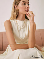 Double Layered Graceful Pearl Necklace