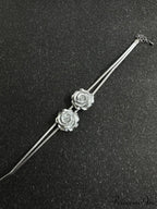 Double Rose Graceful Decor Necklace