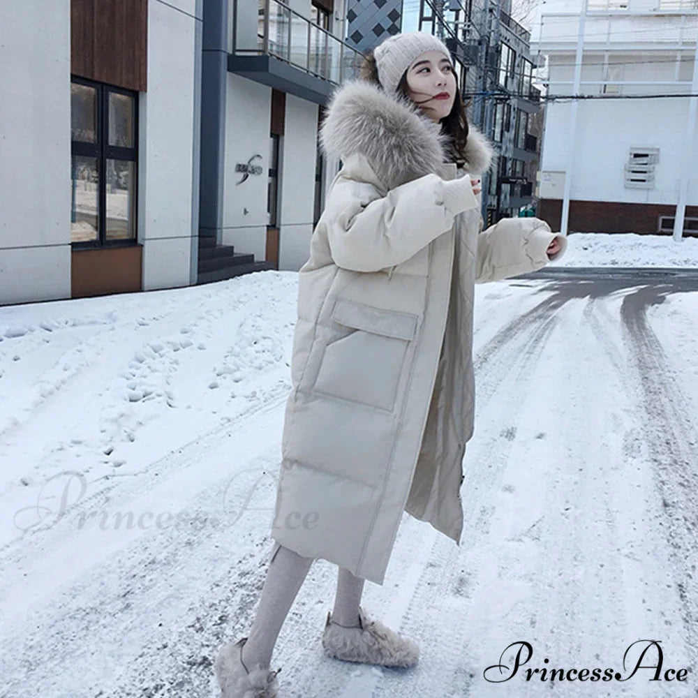 Double Sided Down Long Coat