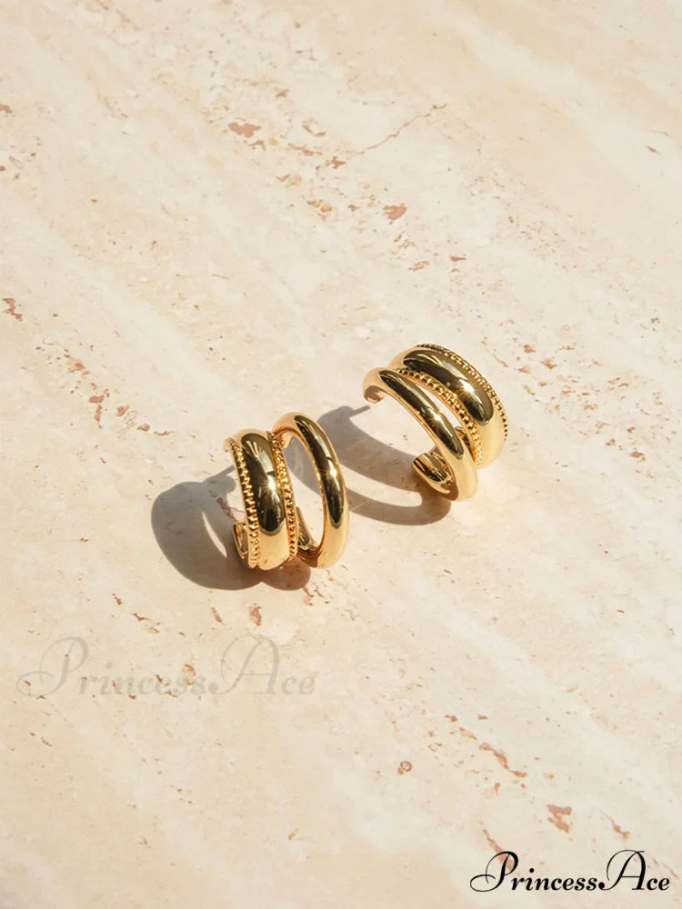 Doule Charming Loops Earrings