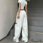 Drawn Drawcord Sporty Informal Trousers