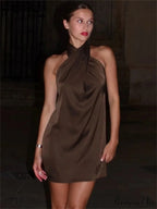 Dress Bandage Open-Back Slim Mini