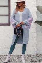 Dropped Fringe Cardigan Arm with Shoulder