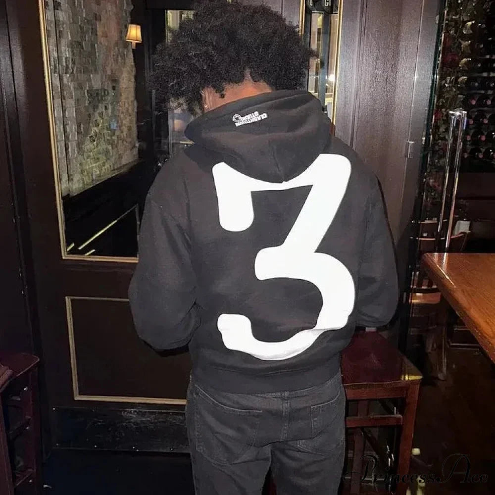 Dual-Personality Graphic Oversized Hoodie