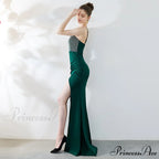 Dulce Hot Stone Charming Sling Long Dress