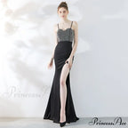 Dulce Hot Stone Charming Sling Long Dress