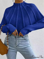 Durable Circular Neck  Batball Sleeve  Baggy Jumper