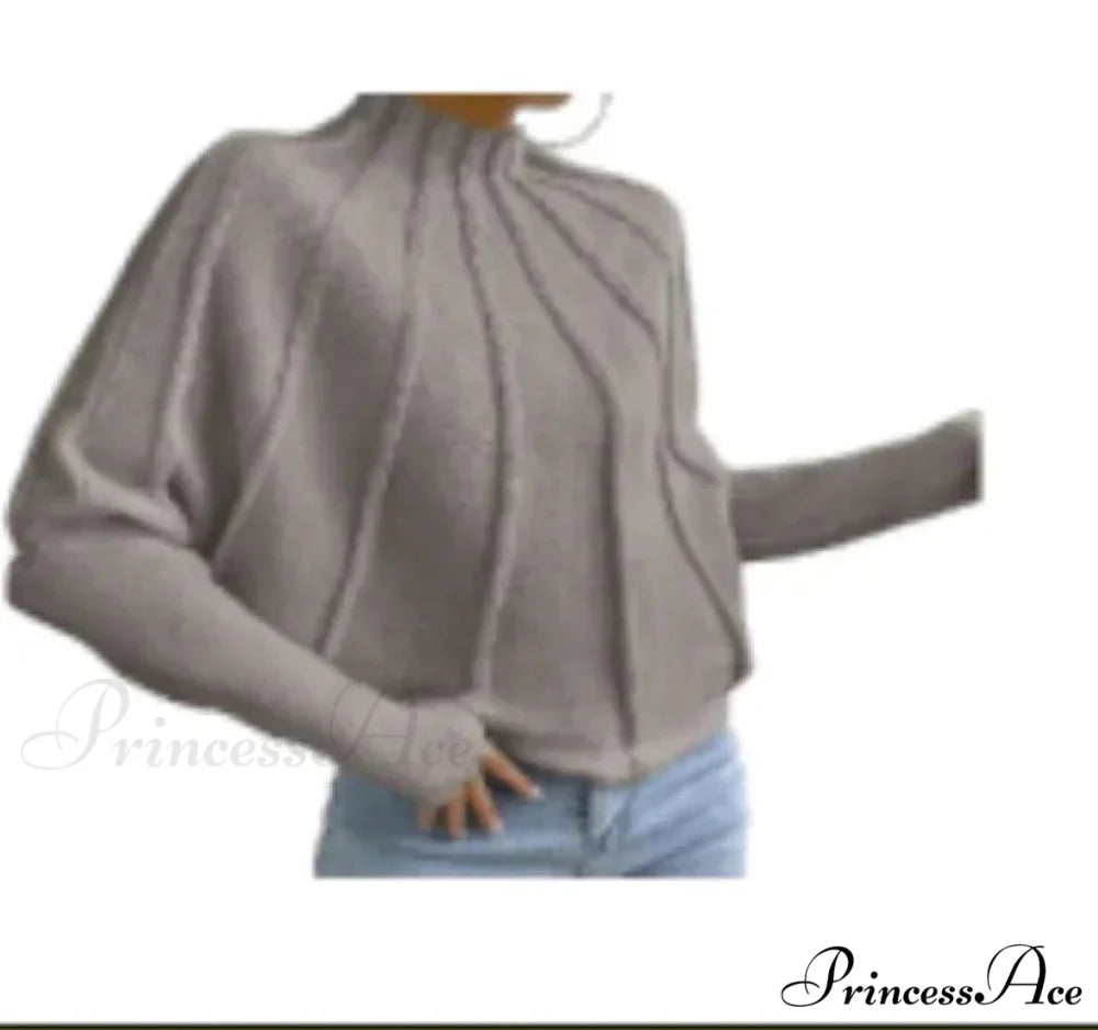 Durable Circular Neck  Batball Sleeve  Baggy Jumper