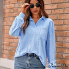 Durable Collar Pullover Knit Top Classy Top