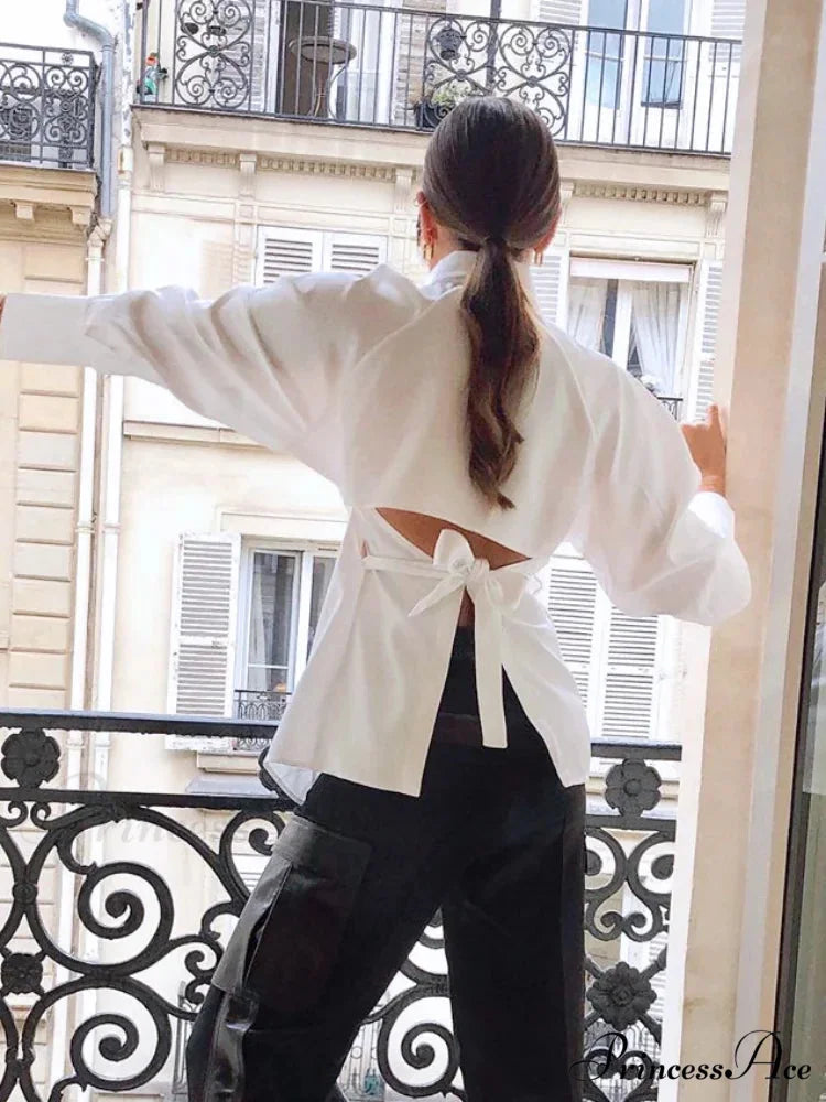 Durable Collar Single Buttoned Ivory Top