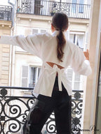 Durable Collar Single Buttoned Ivory Top