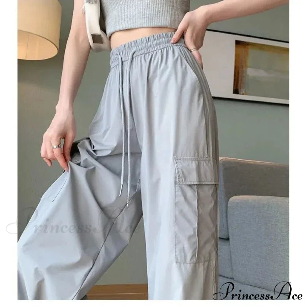 Durable Elevated Waist Stylish Cargo Trousers