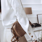 Durable Extended Sleeve Ivory Cotton Blouse