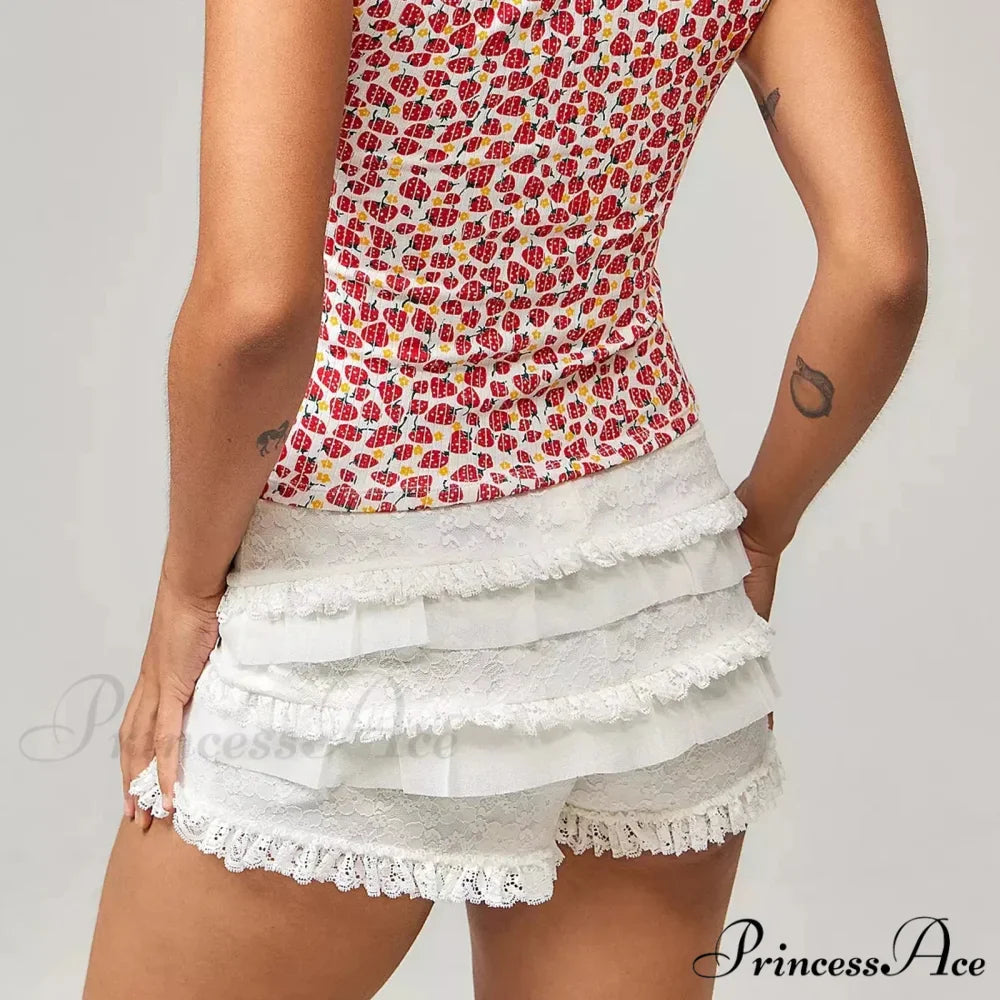 Durable Lace Frill Bloomer Short