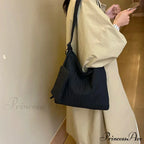 Durable Nylon Ruffled Zipper Crossbody