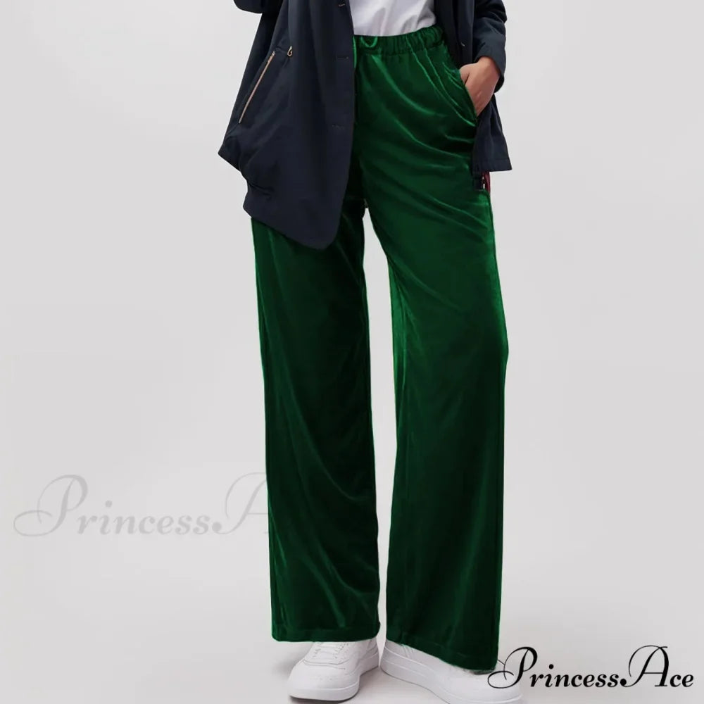 Durable Pocket Elastic Yoga Informal Trousers