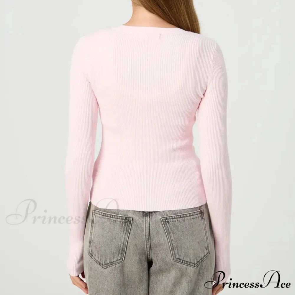 Durable Ridged Button Up Trim Knit Cardigan