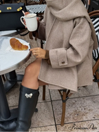 Durable Solo Buttoned Woolen Overcoat