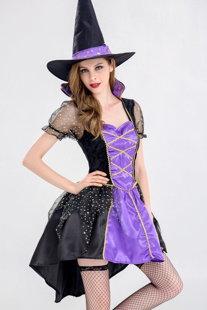 Velvet Witch Dress Halloween Costume