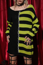 Halloween Loose Stripe Sweater