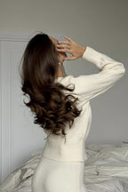 Loose Knit Set with Button Cardigan