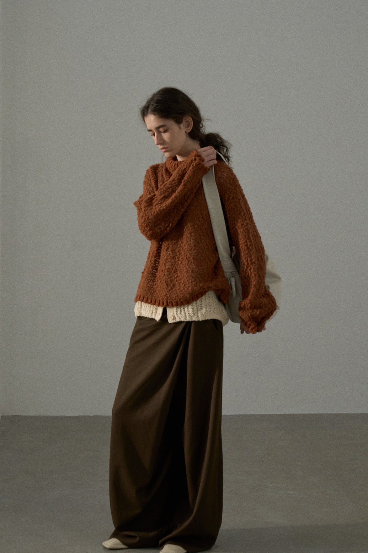 Textured Breathable Bean Yarn Knit Sweater