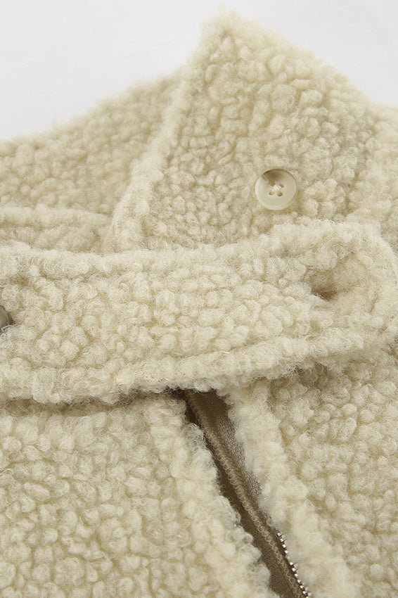 Casual Sherpa Stand Collar Coat