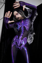 Gothic Street Print Long Sleeve Top Pants Two Pieces Set