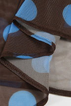 Sheer Polka Dot Ruffled Mesh Skirt