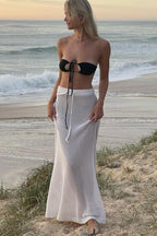 Sexy Hollow Knit Beach Skirt