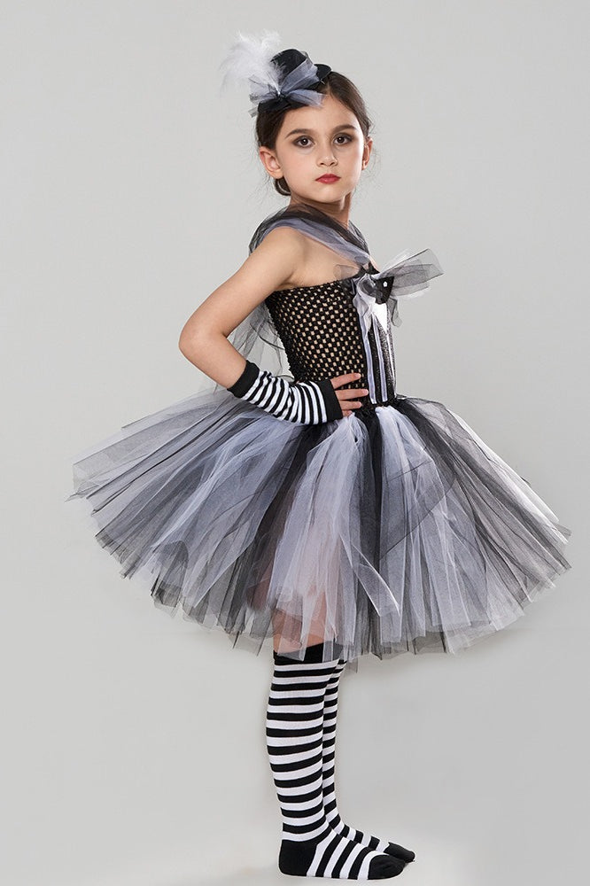 Striped Skeleton Kid Halloween Costume