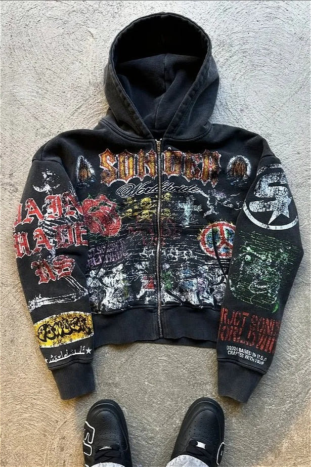 Gothic Punk Streetwear Hoodie