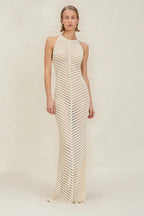 Knit Hollow Bodycon High Waist Boho Dress