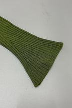 Tie-Front Cropped Ribbed Knit Cardigan