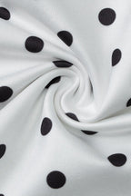 Sexy Polka Dot Backless Halter Crop Top